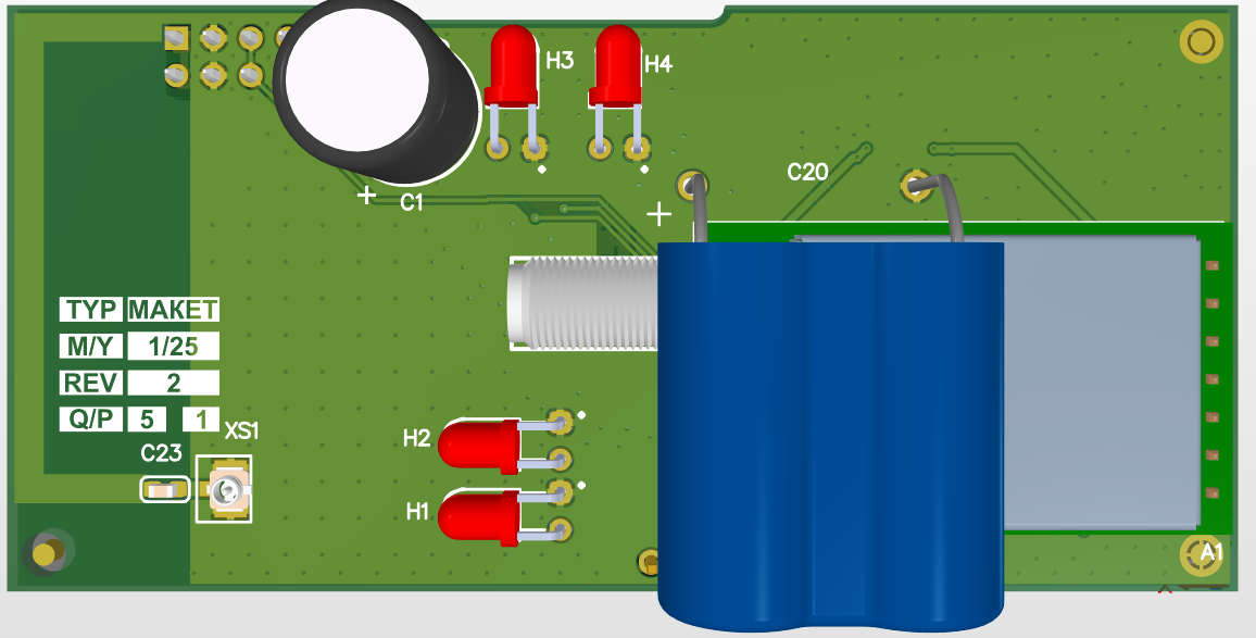 ROTEK LoRa Module — 3d bottom