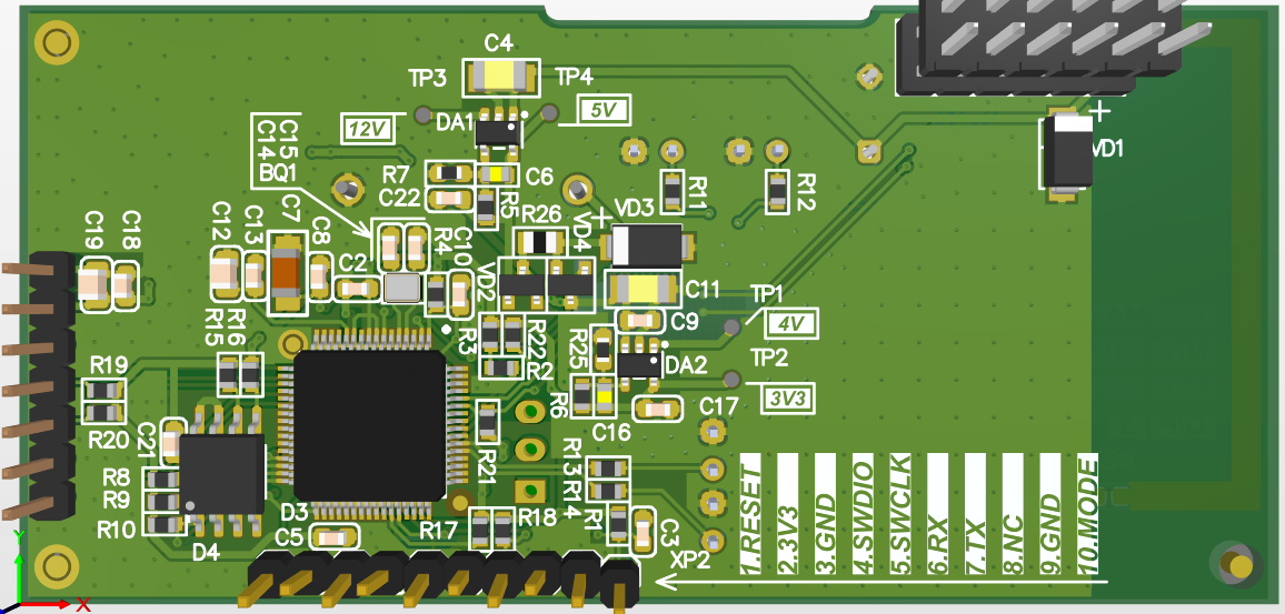 ROTEK LoRa Module — 3d top